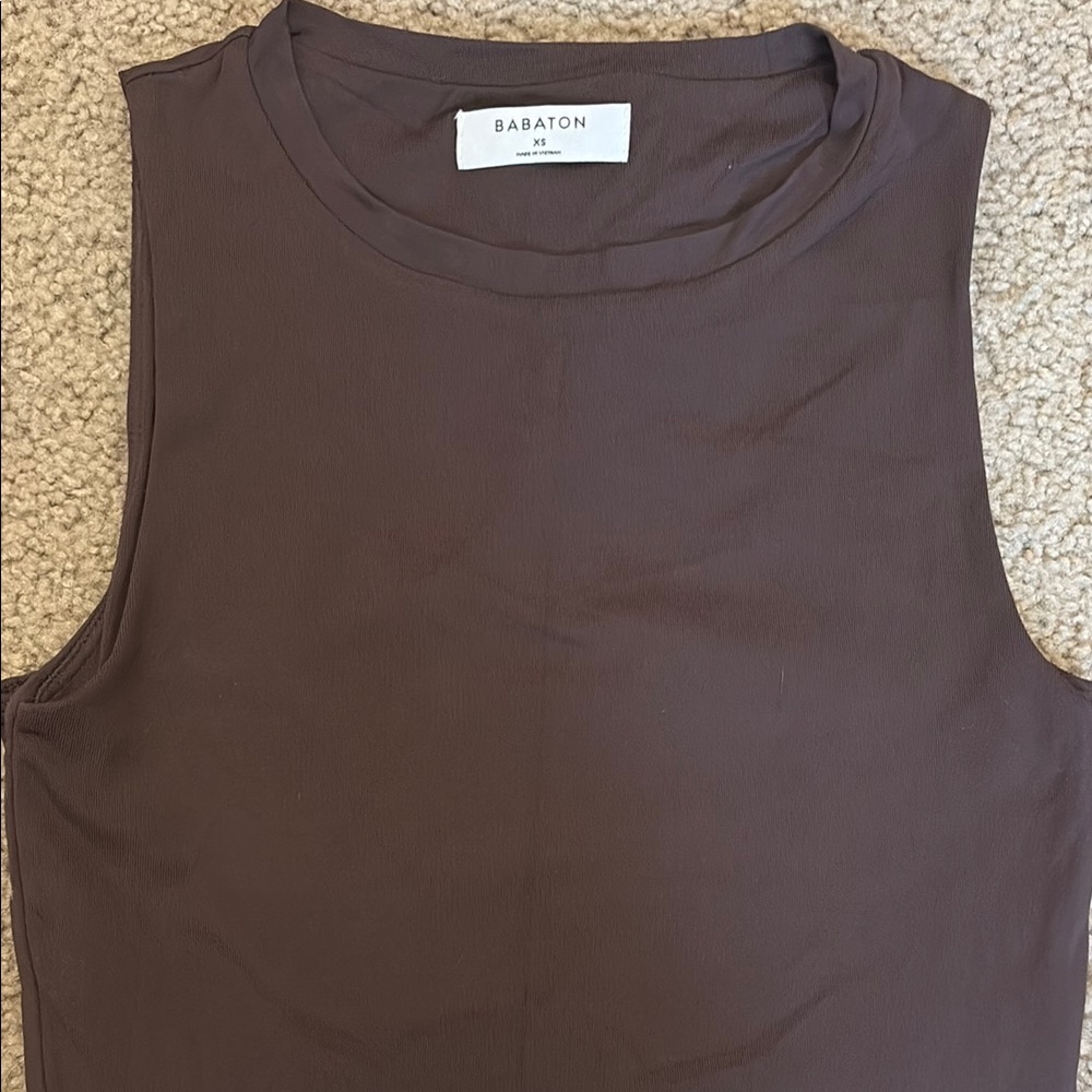 Babaton Women's Brown Sleeveless Top
